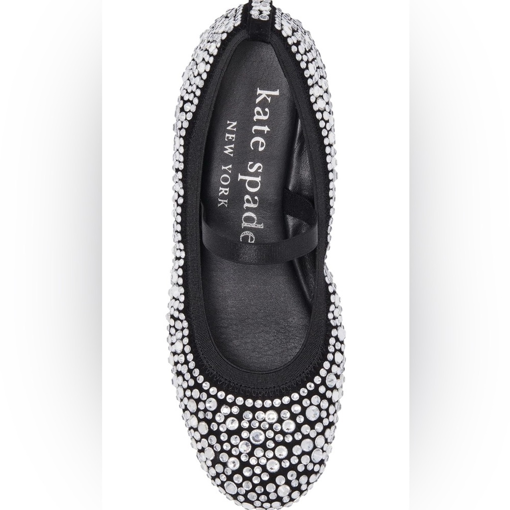 Kate Spade Violette Mary Jane Ballet Flats – Crystal Embellished NIB - Picture 5 of 9